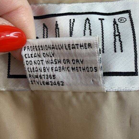 BB Dakota Camel Fringe Leather Jacket - Picture 6 of 14